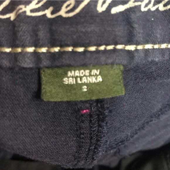 Eddie Bauer Slightly Curvy Slightly Flared Navy Corduroy Pants Size 2 - Picture 9 of 12